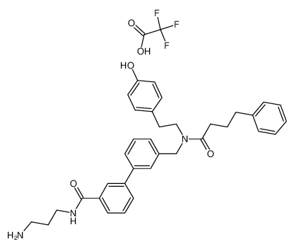 N-(3-Aminopropyl)-3'-{[(4-hydroxyphenethyl)(4-phenylbutanoyl)amino]methyl}[1,1'-biphenyl]-3-carboxamide trifluoroacetate CAS:386291-93-6 manufacturer & supplier