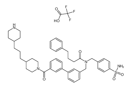 N-[4-(Aminosulfonyl)benzyl]-4-phenyl-N-{[3'-({4-[3-(4-piperidinyl)propyl]-1-piperidinyl}carbonyl)[1,1'-biphenyl]-3-yl]methyl}butanamide trifluoroacetate CAS:386294-46-8 manufacturer & supplier