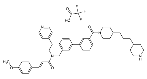 (E)-3-(4-Methoxyphenyl)-N-{[3'-({4-[3-(4-piperidinyl)propyl]-1-piperidinyl}carbonyl)[1,1'-biphenyl]-3-yl]methyl}-N-[2-(4-pyridinyl)ethyl]-2-propenamide trifluoroacetate CAS:386294-74-2 manufacturer & supplier