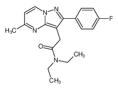 N,N-diethyl-2-(2-(4-fluorophenyl)-5-methylpyrazolo[1,5-a]pyrimidin-3-yl)acetamide CAS:386297-98-9 manufacturer & supplier