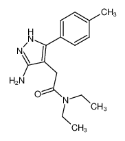 N,N-diethyl-[3-amino-5-(4-methylphenyl)pyrazol-4-yl]acetamide CAS:386298-18-6 manufacturer & supplier