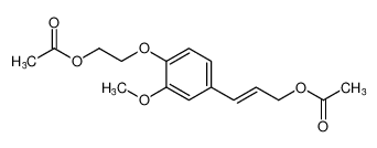 (E)-3-(4-(2-acetoxyethoxy)-3-methoxyphenyl)allyl acetate CAS:386299-24-7 manufacturer & supplier