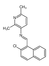 1-(2-chloronaphthalen-1-yl)-N-(2,6-dimethylpyridin-3-yl)methanimine CAS:38641-70-2 manufacturer & supplier