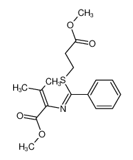 2-{[1-(2-Methoxycarbonyl-ethylsulfanyl)-1-phenyl-meth-(E)-ylidene]-amino}-3-methyl-but-2-enoic acid methyl ester CAS:38648-80-5 manufacturer & supplier