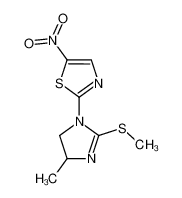 2-(4-Methyl-2-methylsulfanyl-4,5-dihydro-imidazol-1-yl)-5-nitro-thiazole CAS:38655-42-4 manufacturer & supplier