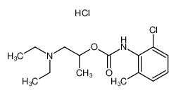 (2-Chloro-6-methyl-phenyl)-carbamic acid 2-diethylamino-1-methyl-ethyl ester; hydrochloride CAS:38657-43-1 manufacturer & supplier