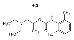 (2,6-Dimethyl-phenyl)-carbamic acid 2-diethylamino-1-methyl-ethyl ester; hydrochloride CAS:38657-51-1 manufacturer & supplier