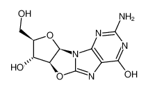 (6aS)-2-amino-7c-hydroxy-8t-hydroxymethyl-(6ar,9ac)-6a,7,8,9a-tetrahydro-3H-furo[2',3':4,5]oxazolo[3,2-e]purin-4-one CAS:38659-96-0 manufacturer & supplier