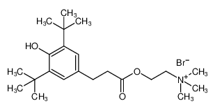 2-((3-(3,5-di-tert-butyl-4-hydroxyphenyl)propanoyl)oxy)-N,N,N-trimethylethan-1-aminium bromide CAS:386704-96-7 manufacturer & supplier