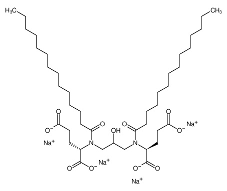 sodium (2S,2'S)-2,2'-((2-hydroxypropane-1,3-diyl)bis(tetradecanoylazanediyl))diglutarate CAS:386715-17-9 manufacturer & supplier