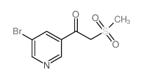 1-(5-bromopyridin-3-yl)-2-methylsulfonylethanone CAS:386715-50-0 manufacturer & supplier