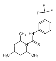 2,4,6-Trimethyl-piperidine-1-carbothioic acid (3-trifluoromethyl-phenyl)-amide CAS:38675-68-2 manufacturer & supplier