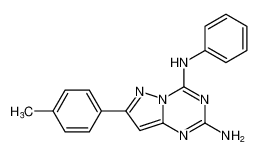 N4-phenyl-7-(p-tolyl)pyrazolo[1,5-a][1,3,5]triazine-2,4-diamine CAS:387335-18-4 manufacturer & supplier