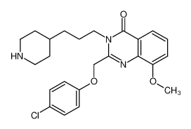 2-(4-chloro-phenoxymethyl)-8-methoxy-3-(3-piperidin-4-yl-propyl)-3H-quinazolin-4-one CAS:387346-29-4 manufacturer & supplier