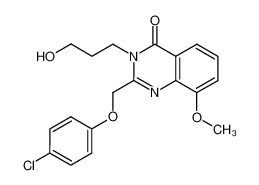 2-(4-chloro-phenoxymethyl)-3-(3-hydroxy-propyl)-8-methoxy-3H-quinazolin-4-one CAS:387346-75-0 manufacturer & supplier