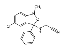 N-(5-chloro-1-methyl-3-phenyl-1,3-dihydro-benzo[c]isoxazol-3-yl)-glycine nitrile CAS:38735-75-0 manufacturer & supplier