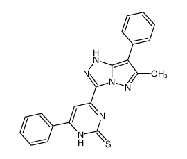 4-(6-methyl-7-phenyl-1H-pyrazolo[5,1-c][1,2,4]triazol-3-yl)-6-phenylpyrimidine-2(1H)-thione CAS:387361-32-2 manufacturer & supplier