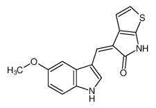 (Z)-4-((5-methoxy-1H-indol-3-yl)methylene)-4,6-dihydro-5H-thieno[2,3-b]pyrrol-5-one CAS:387390-01-4 manufacturer & supplier