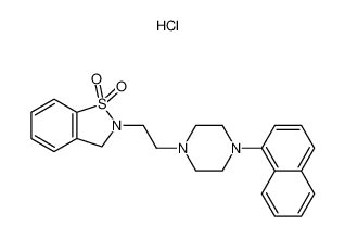 2-(2-(4-(naphthalen-1-yl)piperazin-1-yl)ethyl)-2,3-dihydrobenzo[d]isothiazole 1,1-dioxide hydrochloride CAS:387399-11-3 manufacturer & supplier