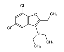 (5,7-Dichloro-2-ethyl-benzofuran-3-yl)-diethyl-amine CAS:38740-08-8 manufacturer & supplier