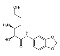 (2S,3S)-N-[(3,4-methylenedioxy)phenyl]-3-amino-2-hydroxyheptanamide CAS:387400-65-9 manufacturer & supplier