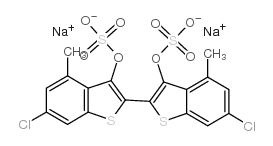 disodium,[6-chloro-2-(6-chloro-4-methyl-3-sulfonatooxy-1-benzothiophen-2-yl)-4-methyl-1-benzothiophen-3-yl] sulfate CAS:3875-72-7 manufacturer & supplier