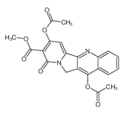 7,12-diacetoxy-9-oxo-9,11-dihydro-indolizino[1,2-b]quinoline-8-carboxylic acid methyl ester CAS:38753-07-0 manufacturer & supplier