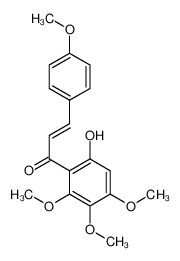 (E)-1-(6-hydroxy-2,3,4-trimethoxyphenyl)-3-(4-methoxyphenyl)prop-2-en-1-one CAS:3877-67-6 manufacturer & supplier