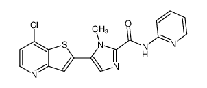 5-(7-chlorothieno[3,2-b]pyridin-2-yl)-1-methyl-N-(pyridin-2-yl)-1H-imidazole-2-carboxamide CAS:387819-06-9 manufacturer & supplier