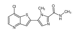 5-(7-chlorothieno[3,2-b]pyridin-2-yl)-N,1-dimethyl-1H-imidazole-2-carboxamide CAS:387819-09-2 manufacturer & supplier