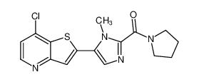 (5-(7-chlorothieno[3,2-b]pyridin-2-yl)-1-methyl-1H-imidazol-2-yl)(pyrrolidin-1-yl)methanone CAS:387819-36-5 manufacturer & supplier