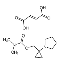 [1-(1-pyrrolidinyl)cyclopropyl]methyl dimethylcarbamate fumarate CAS:387844-77-1 manufacturer & supplier