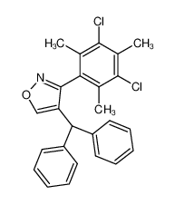 4-benzhydryl-3-(3,5-dichloro-2,4,6-trimethyl-phenyl)-isoxazole CAS:38796-54-2 manufacturer & supplier