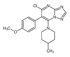 5-chloro-6-(4-methoxyphenyl)-7-(4-methylpiperidin-1-yl)-[1,2,4]triazolo[1,5-a]pyrimidine CAS:388060-05-7 manufacturer & supplier