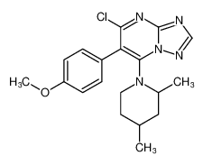 5-chloro-7-(2,4-dimethylpiperidin-1-yl)-6-(4-methoxyphenyl)-[1,2,4]triazolo[1,5-a]pyrimidine CAS:388060-36-4 manufacturer & supplier