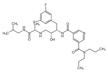 N3-((1S,2R)-1-(3,5-difluorobenzyl)-2-hydroxy-3-{[(1S)-2-(isobutylamino)-1-methyl-2-oxoethyl]amino}propyl)-N5,N5-dipropyl-3,5-pyridinedicarboxamide CAS:388063-13-6 manufacturer & supplier