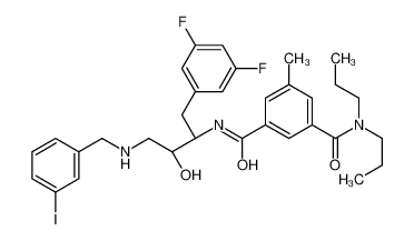 N'-{(2S,3R)-1-(3,5-Difluorophenyl)-3-hydroxy-4-[(3-iodobenzyl)ami no]-2-butanyl}-5-methyl-N,N-dipropylisophthalamide CAS:388063-46-5 manufacturer & supplier