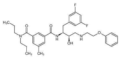 N1-((2S,3R)-1-(3,5-difluorophenyl)-3-hydroxy-4-((2-phenoxyethyl)amino)butan-2-yl)-5-methyl-N3,N3-dipropylisophthalamide CAS:388064-04-8 manufacturer & supplier