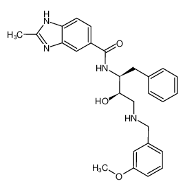 N-[(1S,2R)-1-benzyl-2-hydroxy-3-[(3-methoxybenzyl)amino]propyl]-2-methyl-1H-benzimidazole-5-carboxamide CAS:388064-16-2 manufacturer & supplier