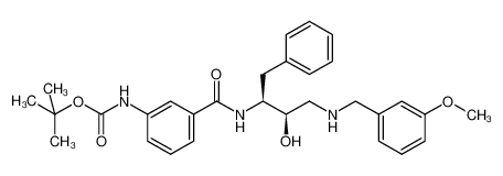 tert-butyl 3-[({(1S,2R)-1-benzyl-2-hydroxy-3-[(3-methoxybenzyl)amino]propyl}amino)carbonyl]-phenylcarbamate CAS:388064-21-9 manufacturer & supplier