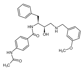 4-(acetylamino)-N-{(1S,2R)-1-benzyl-2-hydroxy-3-[(3-methoxybenzyl)amino]propyl}benzamide CAS:388064-37-7 manufacturer & supplier