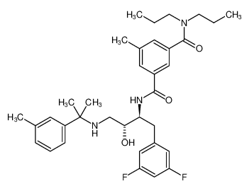 N1-((2S,3R)-1-(3,5-difluorophenyl)-3-hydroxy-4-((2-(m-tolyl)propan-2-yl)amino)butan-2-yl)-5-methyl-N3,N3-dipropylisophthalamide CAS:388064-45-7 manufacturer & supplier