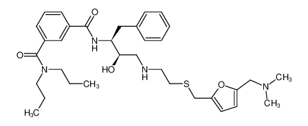 N1-[(1S,2R)-1-benzyl-3-({2-[({5-[(dimethylamino)methyl]-2-furyl}methyl)sulfanyl]ethyl}amino)-2-hydroxypropyl]-N3,N3-dipropylisophthalamide CAS:388065-76-7 manufacturer & supplier