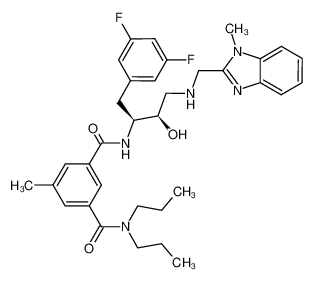 N1-((1S,2R)-1-(3,5-difluorobenzyl)-2-hydroxy-3-{[(1-methyl-1H-benzimidazol-2-yl)methyl]amino}propyl)-5-methyl-N3,N3-dipropylisophthalamide CAS:388065-85-8 manufacturer & supplier