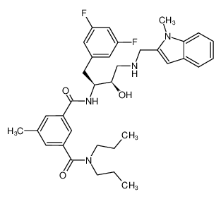 N1-((1S,2R)-1-(3,5-difluorobenzyl)-2-hydroxy-3-{[(1-methyl-1H-indol-2-yl)methyl]amino}propyl)-5-methyl-N3,N3-dipropylisophthalamide CAS:388066-03-3 manufacturer & supplier