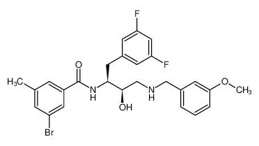 3-bromo-N-((2S,3R)-1-(3,5-difluorophenyl)-3-hydroxy-4-((3-methoxybenzyl)amino)butan-2-yl)-5-methylbenzamide CAS:388066-37-3 manufacturer & supplier