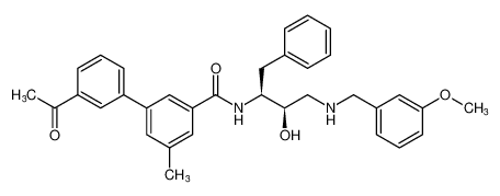 3'-acetyl-N-((2S,3R)-3-hydroxy-4-((3-methoxybenzyl)amino)-1-phenylbutan-2-yl)-5-methyl-[1,1'-biphenyl]-3-carboxamide CAS:388066-42-0 manufacturer & supplier