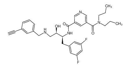 N3-{(1S,2R)-1-(3,5-difluorobenzyl)-3-[(3-ethynylbenzyl)amino]-2-hydroxypropyl}-N5,N5-dipropylpyridine-3,5-dicarboxamide CAS:388066-89-5 manufacturer & supplier