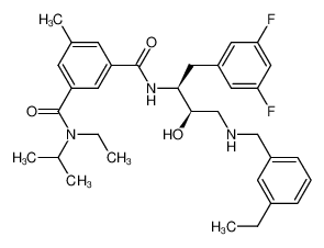 N1-{(1S,2R)-1-(3,5-difluorobenzyl)-3-[(3-ethylbenzyl)amino]-2-hydroxypropyl}-N3-ethyl-N3-isopropyl-5-methylisophthalamide CAS:388067-08-1 manufacturer & supplier