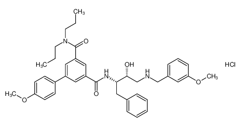 N3-((2S,3R)-3-hydroxy-4-((3-methoxybenzyl)amino)-1-phenylbutan-2-yl)-4'-methoxy-N5,N5-dipropyl-[1,1'-biphenyl]-3,5-dicarboxamide hydrochloride CAS:388067-23-0 manufacturer & supplier